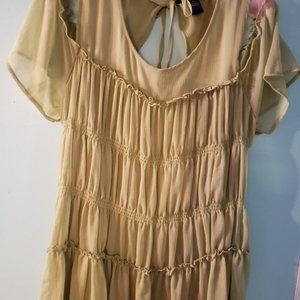 August Silk rayon shirt WORN ONCE!!